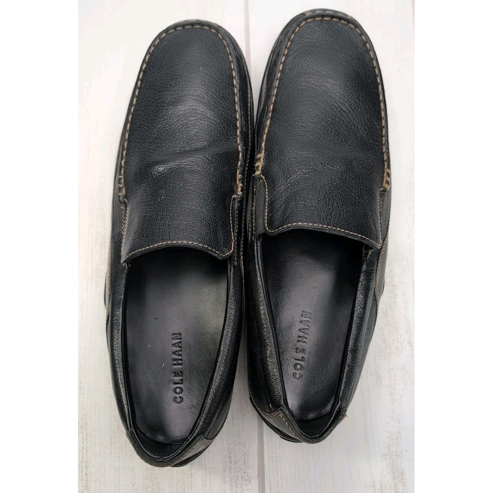Cole Haan Men's Tucker Venetian Leather Loafers Size 14M C03557 - Black